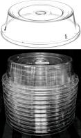 11 New CARLISLE Food Service 9" Clear Cover Plates, #19007 | Over $200 Retail Value!