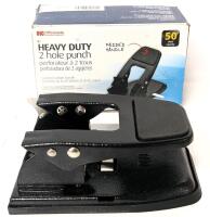 As-New OIC Heavy Duty 2-Hole Punch, Punches Up To 5p Sheets of 20-lb Paper