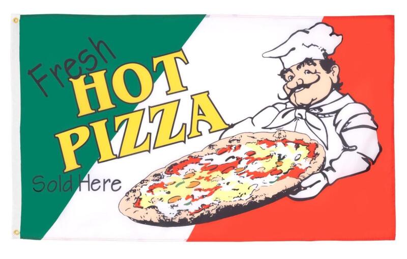 5 New AZ FLAG Hot Pizza Flags, 150x90cm