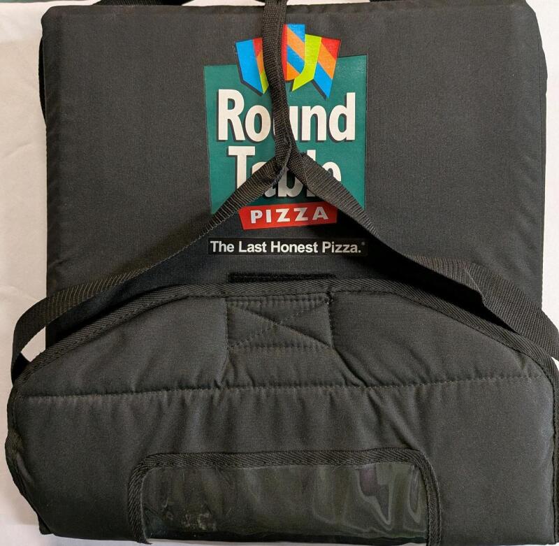 New Covertex Pizza Deleuver Bag. Measures 17.5" by 19" holds three pizzas.