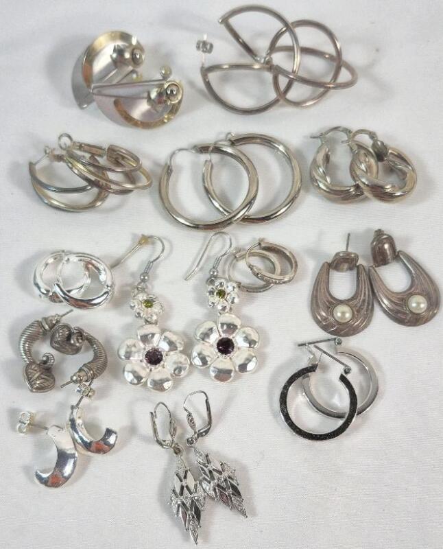 13 Vintage Earrings - Pierced Ears
