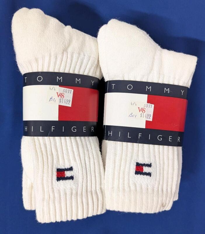 6 New Pairs Size 9-11 Women's TOMMY HILFIGER Cotton Blend Socks