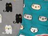 2 New Pairs OS Women's SOCK IT TO ME : Feline Fine Women's Crew & Winking Cat Knee Highs - 3