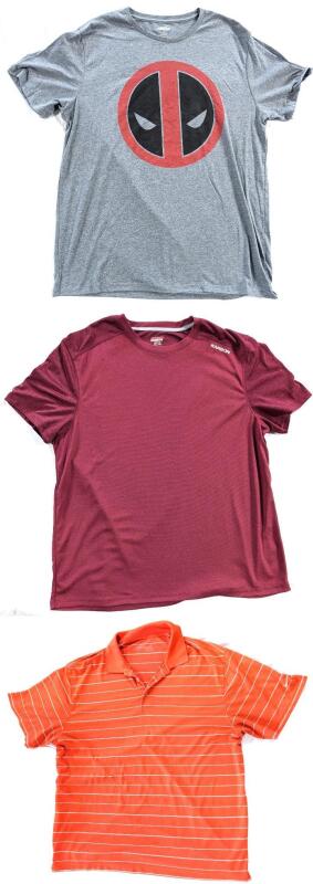 3 Sized XL/XXL Men's Shirts : Deadpool Logo Graphic Tee, Karbon Moisture Wicking, NIKE Golf Shirt