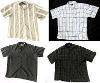 4 Sized LG/XL/XXL/2XL Men's Short Sleeve Button-Up Shirts : Target Apparel, Puritan, Penmans, Mecca