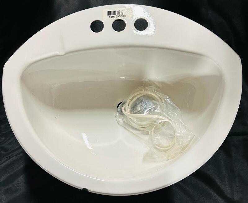 Coronette 21&rdquo; x 17&rdquo; Countertop Sink, White, Plus Hardware