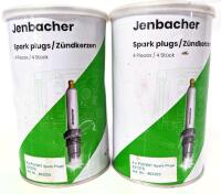 8 New INNIO Jenbacher Spark Plugs, 4&times; P3V3N1 33147S Spark Plugs Per Container, Art. 462203, Not All Cans Sealed, 2 Containers Per Lot