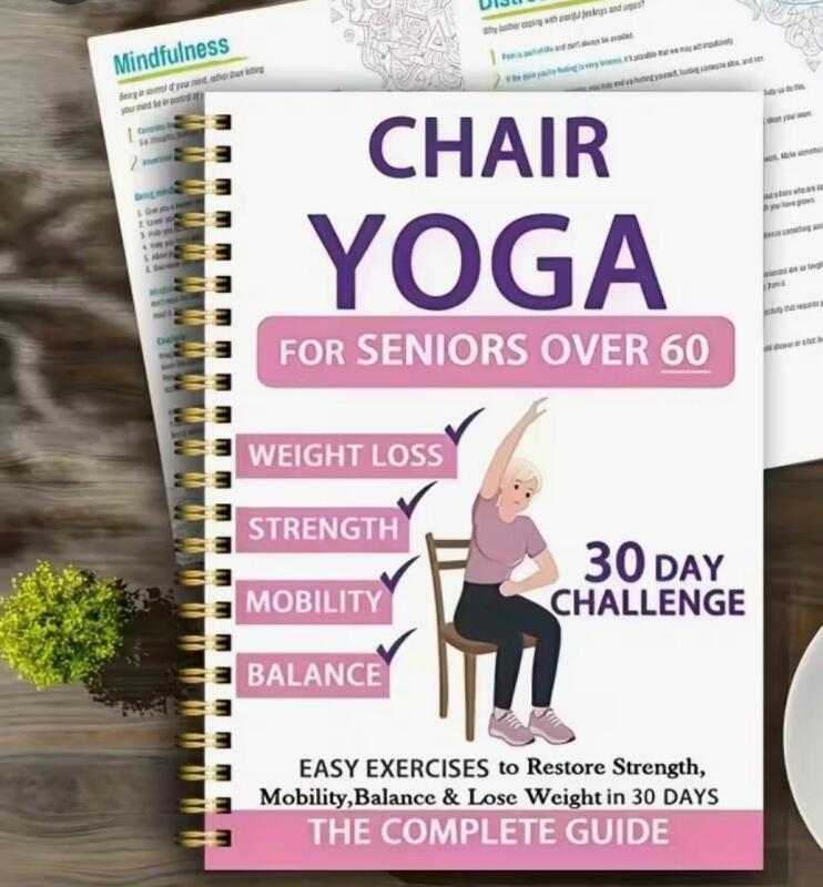 New Sealed 30-Day Chair Yoga Guide for Seniors Over 60: 40+ Low-Intensity Exercises, Strength & Balance Recovery - Gentle Chair Yoga for Home & Office Use, Easy-to-Follow Illustrated Workout Plan with Simple Text, Mixed Colors, Chair Yoga for Seniors, Sen