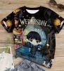 New Size 7-8 Y Girls' Wednesday Manga Graphic Tee Machine Washable 100% Polyester Stock photos added - 5