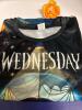 New Size 7-8 Y Girls' Wednesday Manga Graphic Tee Machine Washable 100% Polyester Stock photos added - 6