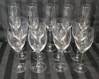 13 Wine Glasses & Champagne Flute Lot . 8 Wine Glasses & 5 Champagne Glasses .