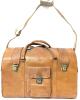 Large Vintage Travel Bag, 19" &times; 11.75" &times; 13", No Odor, Without Key, Would Benefit From Being Oiled / Treated