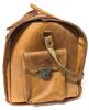 Large Vintage Travel Bag, 19" &times; 11.75" &times; 13", No Odor, Without Key, Would Benefit From Being Oiled / Treated - 4