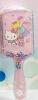 Sanrio Hello Kitty Filled with Glitter Sparkles Inside Cushion Hair Brush - Kitty Face Design, Soft Rubber Teeth, ABS Anti-Slip Handle, Wide-Toothed Floating Sand Sequins Approximately 8 inch - 4