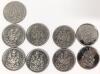1968-1974 + 2002 Canadian 50 Cent Coins, Lot of 9 Coins