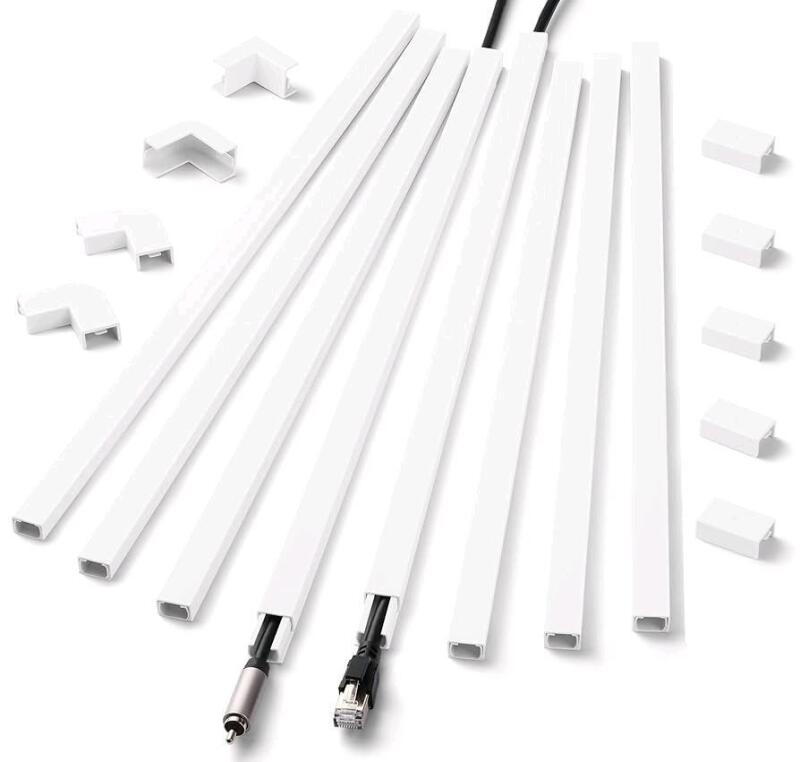 New ZhiYo Cord Hider Wall for One Cord, 136in Cord Covers for Wires on Wall.
