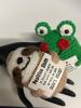 Two Positive Energy Handmade Crochet Friends Frog &lsquo;&rsquo; Never Frog-et the Difference You Have Made / You&rsquo;re Toad-ally Awesome/ Positive Sloth &lsquo;&rsquo; it doesn&rsquo;t matter how slow you go, as long as you Don&rsquo;t Stop&rsquo;&rsquo; approximately 3.15&rsquo;&rsquo; high - 5