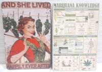 2 New Metal Signs | Cannabis
