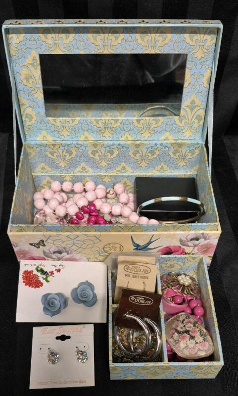 Great Lot Jewelry with Jewelry Box