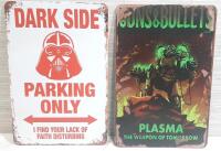 2 New Metal Signs | Fallout & Star Wars