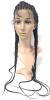 New 30" Long Lace Front 6-Braid Wig With Braid Beads, Wig Cap & 3D Wispy False Eyelashes (Unable to Determine if Human Hair Or Artificial) - 2