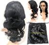 New 20" Wavy Human Hair Lace-Front Wig (May Reach 30" Long When Pulled Straight)