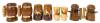 11 Pairs Vintage Wooden Salt & Pepper Shakers, Up To 5.5" Tall, Not All Stoppers Present - 2