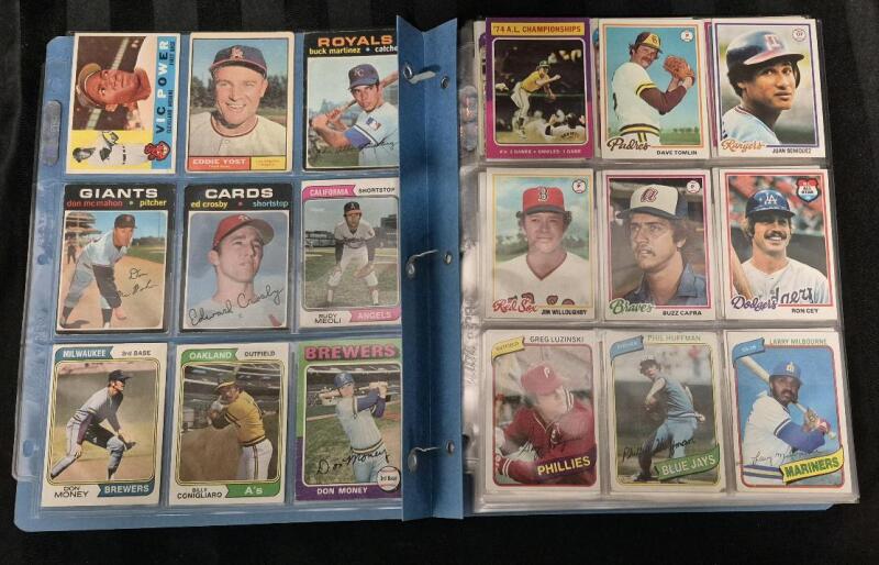 1960-61 +(1971-1991) Topps MLB Baseball Cards 108 Cards in Duo-Tang