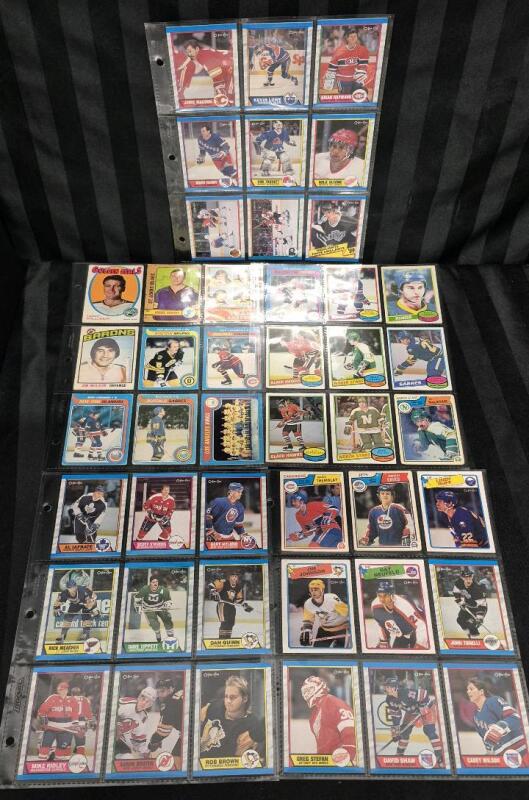 1971-1989 O Pee Chee NHL Hockey Cards 45 Cards