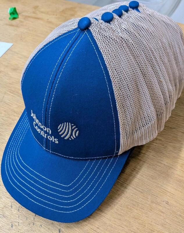 12 New Johnson Control Velcro Back Caps. One size fits most.