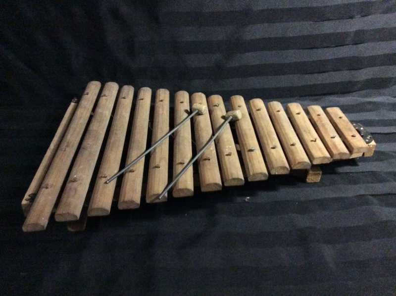 Vintage Xylophone with batons 15 x 20 inches