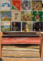 35+ Assorted Vintage Records : Grinch, Charlie Brown, Sesame Street, Disney, The Banana Splits, Contemporary+ More