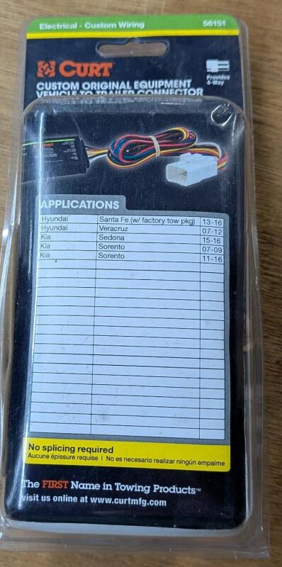Curt Custom Vehicle to Trailer Wiring harness. #56151 See photos for models.