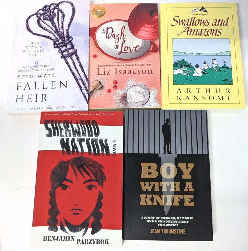 5 New Paperback Books & Novels by Erin Watt, Liz Isaacson, Arthur Ransome, Benjamin Parzybok, Jean Trounstine