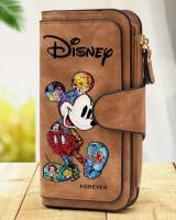 New Disney Wallet - Large Capacity Organizer with Zipper Closure, Official Disney Wallet Disney Fans, Polyester Lining Snap Clasp Front, inner Billfold and Multiple Card Holders approximately 7.4 x 3.8&rsquo;&rsquo; Stock photo added