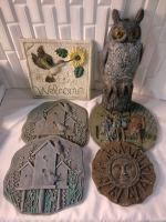 5 Garden Stones & A Plastic Owl