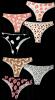 7 New Pairs Size Med Women's No-Show Bikini Briefs With Fun All-Over Print - 2