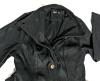 New Size Med Women's High Collar Trench Coat With Belt - 2