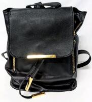 New Bucket Backpack Faux Leather, 9.75" &times; 6.75" &times; 9.75" Tall