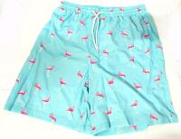 New Size 13-14Y Boys Flamingo Print Lined Swimming Trunks