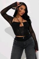New Size XL Women's FASHION NOVA Melanie Lace Corset Top