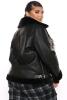 New Size Med Women's FASHION NOVA Chic Bad Ass Faux Leather Jacket | Retails $100! - 2