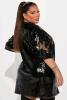 New OS Plus Size Women's FASHION NOVA Birthday Queen Sequin Tunic, Black | Retails $61 - 3