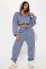 New Size 1XL Women's FASHION NOVA Tamara Washed Jogger Set, Slate Blue | Retails $71