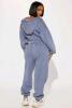 New Size 1XL Women's FASHION NOVA Tamara Washed Jogger Set, Slate Blue | Retails $71 - 2
