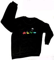 New Size Med Men's MANFINITY Origami Dinosaurs & Aliens Crewneck Sweatshirt