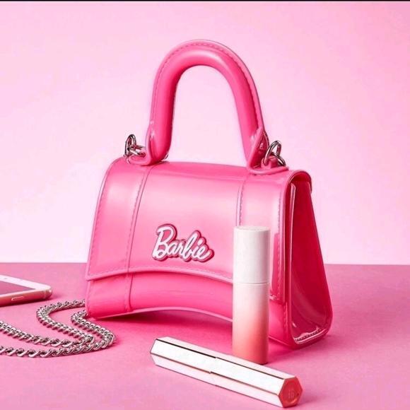 New BARBIE Mini Silicone Purse With Chain Strap, 7" To Top of Handle