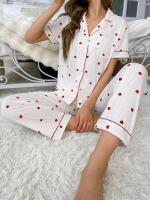 New Size Large Women's 2pc Hearts Pajama Set