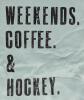 New Size Med Women's "Weekends. Coffee & Hockey" Crewneck Sweatshirt - 3
