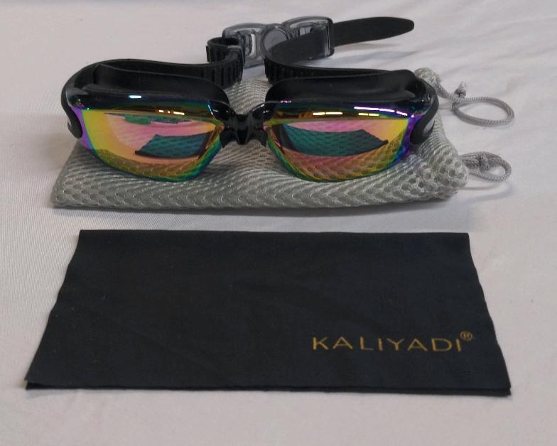 Isswya Swim Goggles, Includes Mesh Case and Microfiber Cloth
